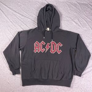 H&M AC/DC Back In Black World Tour 80/81 Pullover Sweatshirt Hoodie Unisex Large
